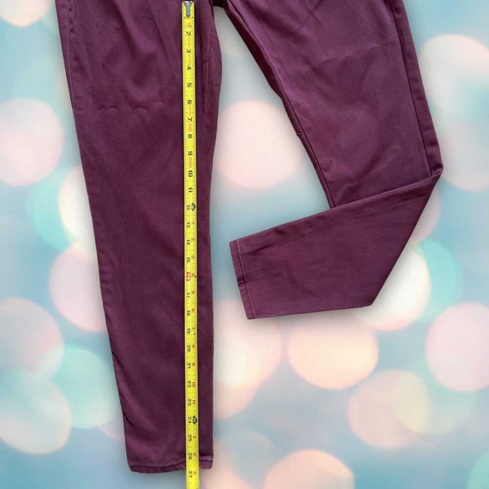 Levi’s Plus Size Women’s Purple Burgundy High Rise Super Skinny Jeans Size 18 - Picture 6 of 8